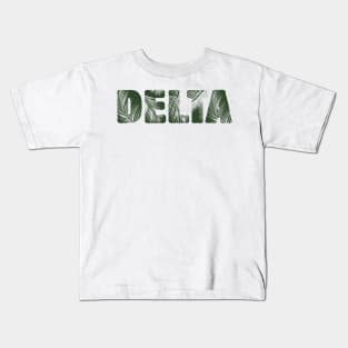 Delta Leaf Letters Kids T-Shirt